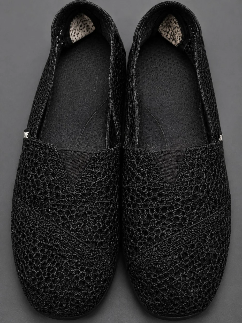 BOBS from Skechers Black Knit Flats Slip On